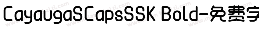CayaugaSCapsSSK Bold字体转换